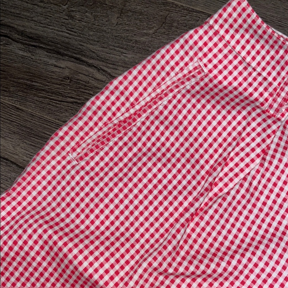 Basic Editions Pink And White Gingham Shorts. - image 4